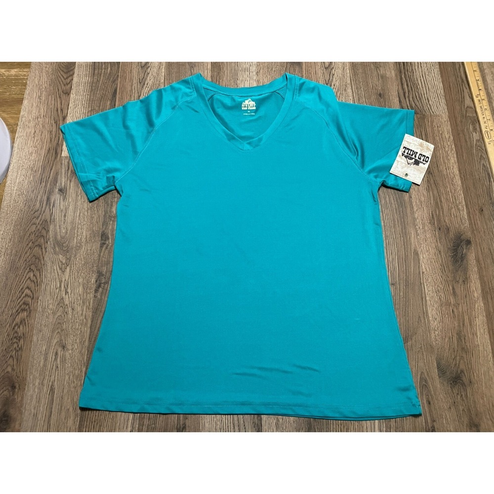 Old Mill Shirt, Women's Size XL, Blue, V-neck, Performance Shirt, Athletic, NWT